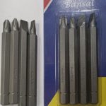 SCREW DRIVER BIT SET (SET OF 4) (3")