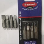 SCREW DRIVER BIT SET (SET OF 4) (1")